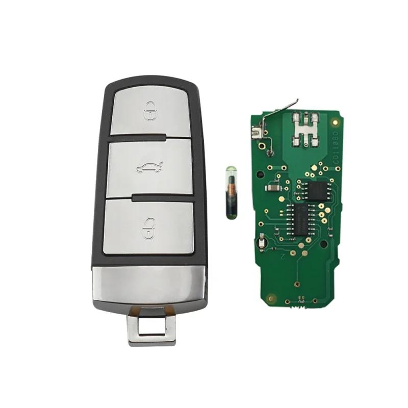 Hindley 3C0959752BA 3BT Keyless Uncut Smart Remote Key Fob 433MHZ ID48 Chip For VolksWagen VW Passat B6 3C B7 Magota